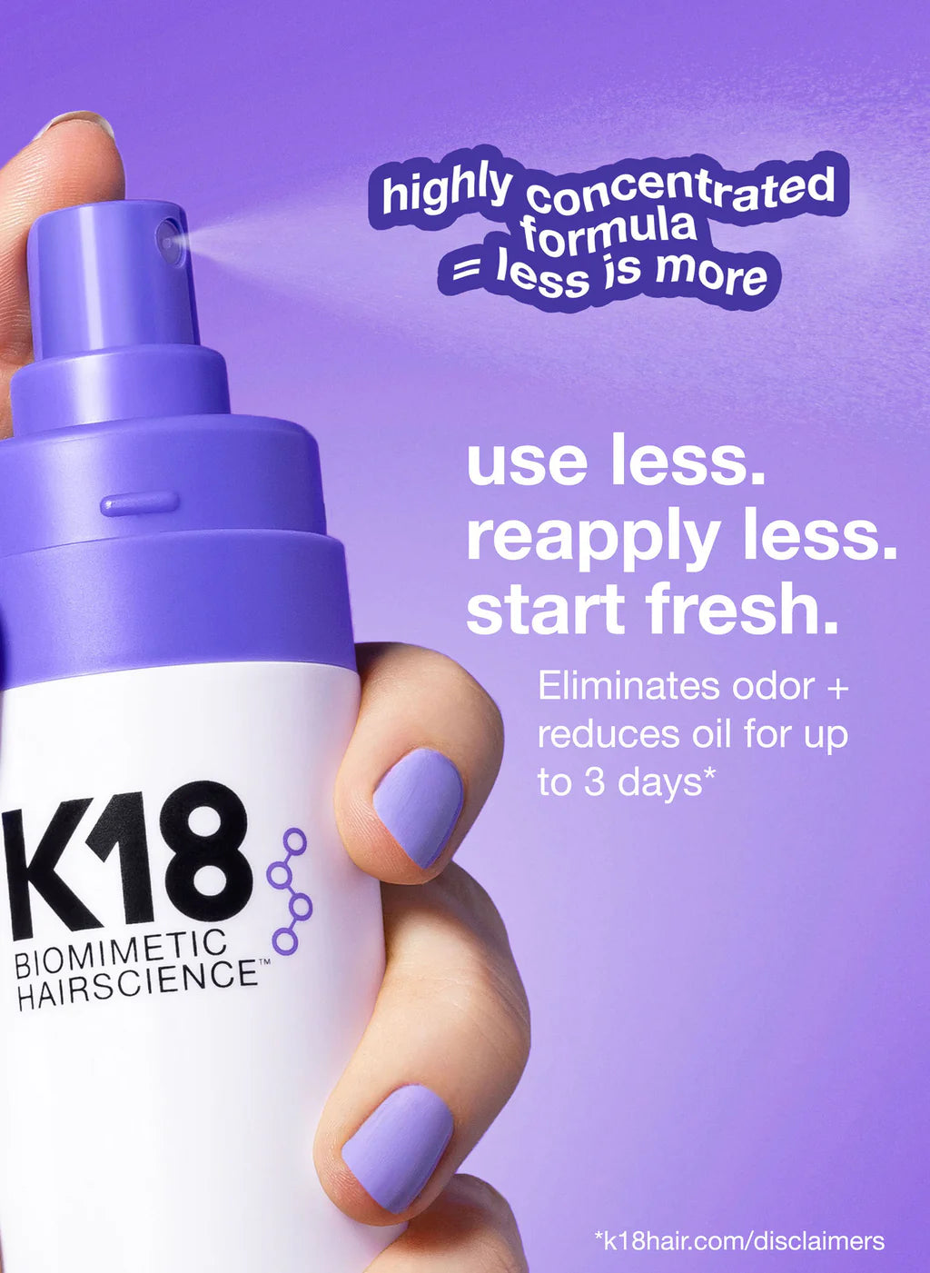 K18 AirWash Non-Aerosol Dry Shampoo