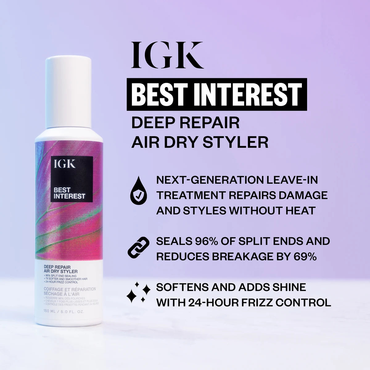 IGK Best Interest Deep Repair Air Dry Styler