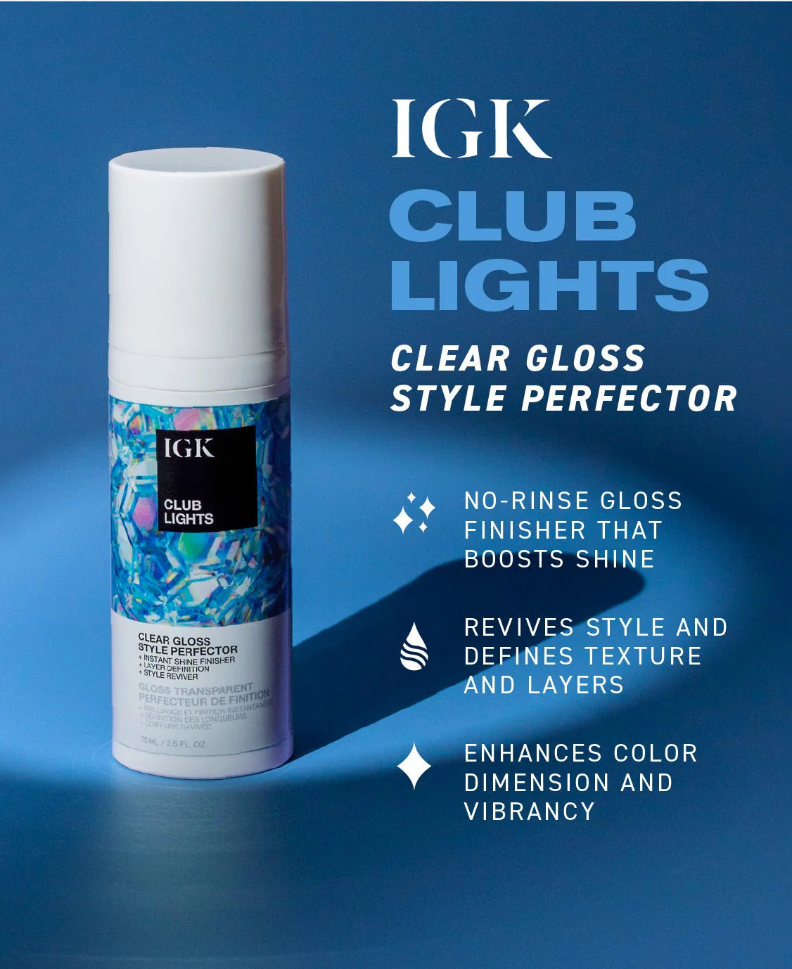 IGK Club Lights Clear Gloss Style Perfector