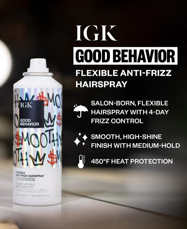 IGK Good Behavior Flexible Anti-Frizz Hairspray
