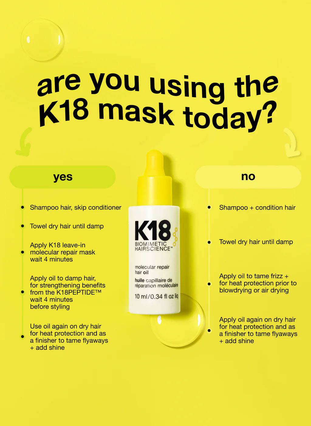 K18 Molecular Repair Hair Oil