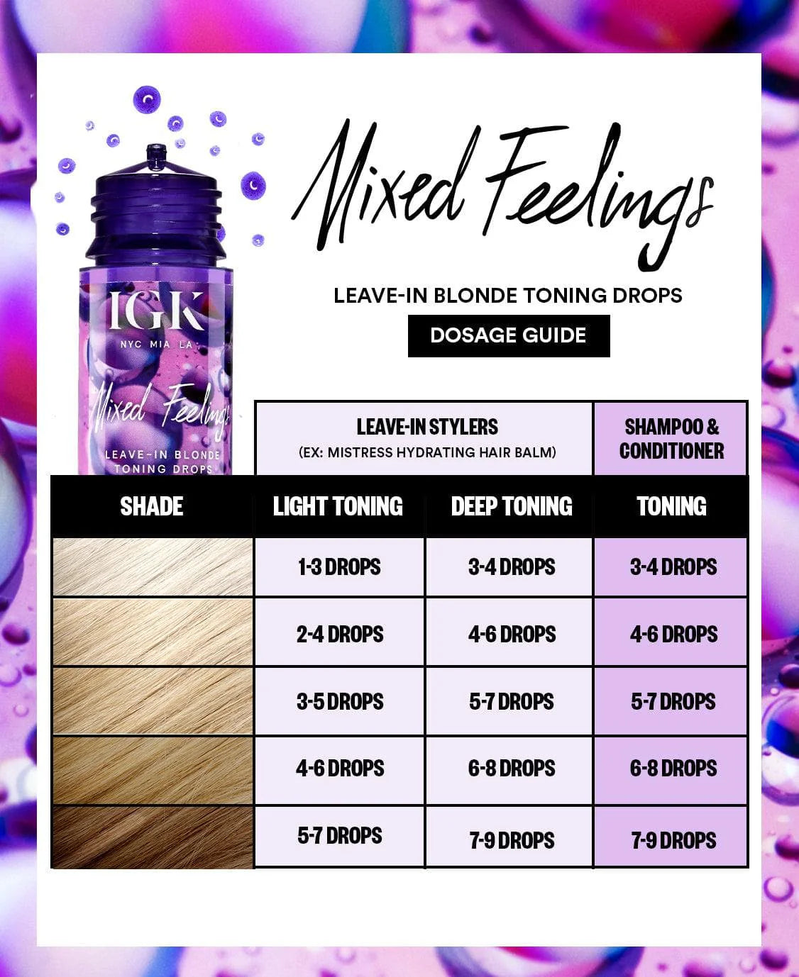 IGK Mixed Feelings Blonde Toning Drops