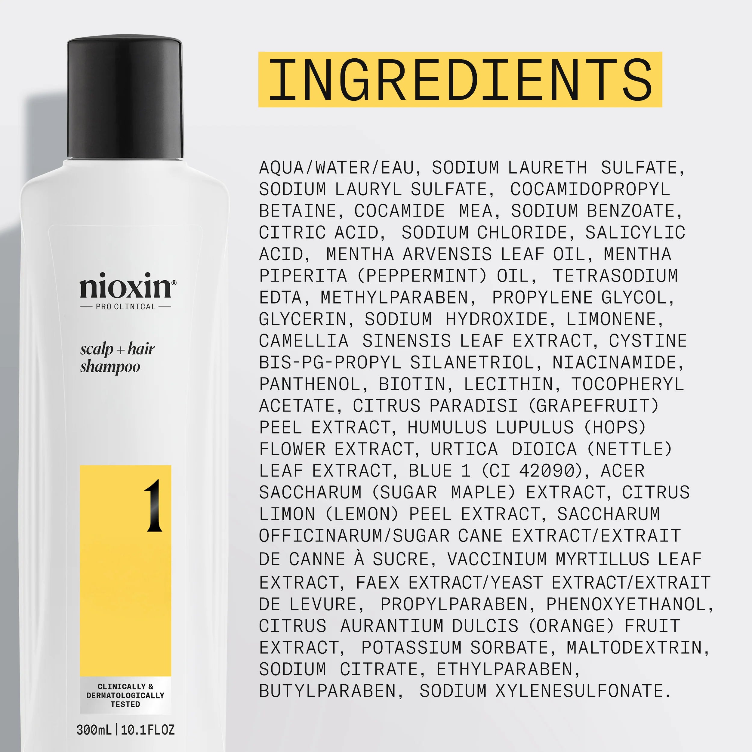 Nioxin System 1 Scalp + Hair Shampoo - Hair Thickening Shampoo