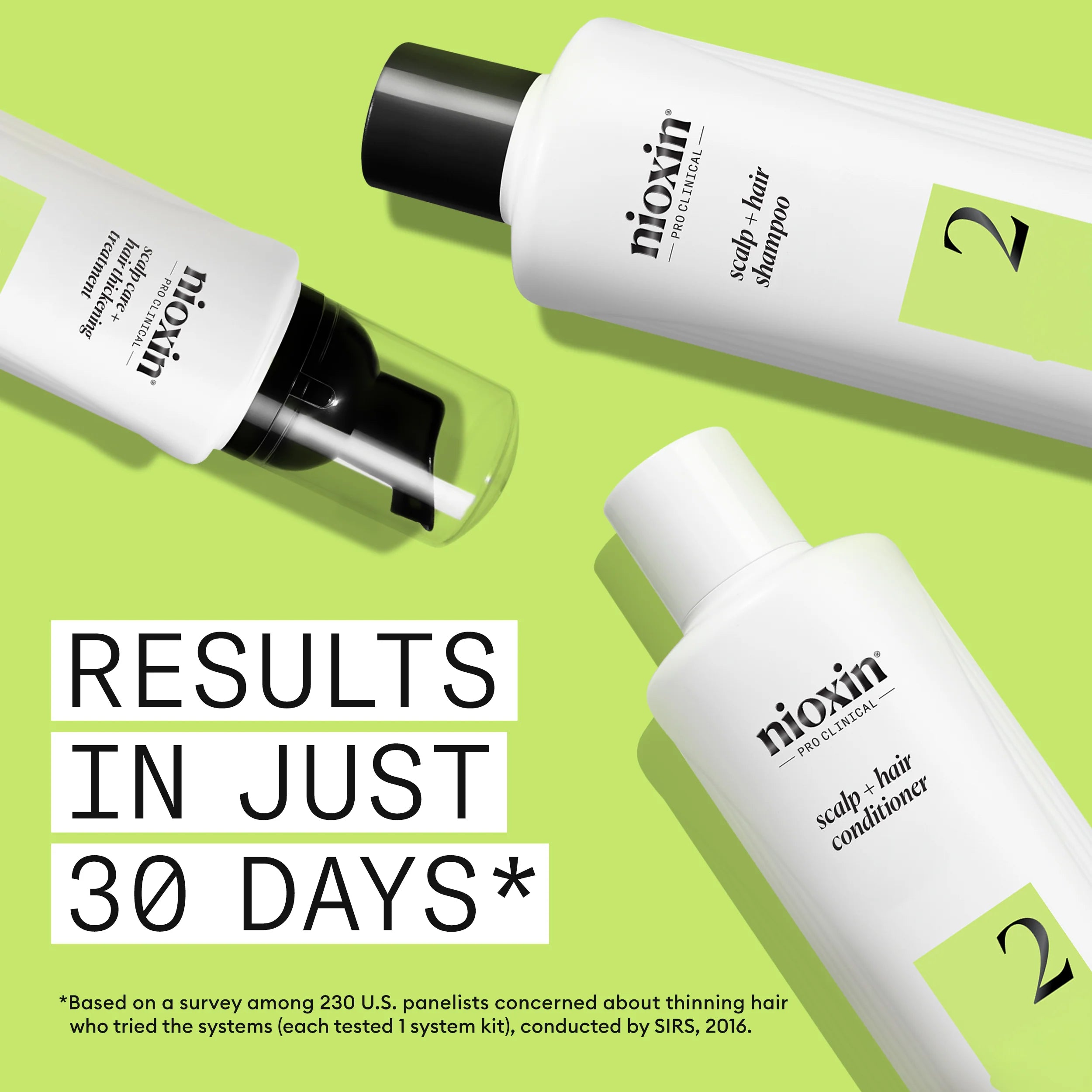 Nioxin Scalp + Hair Thickening System 2 - Includes Shampoo, Conditioner and Scalp Treatment