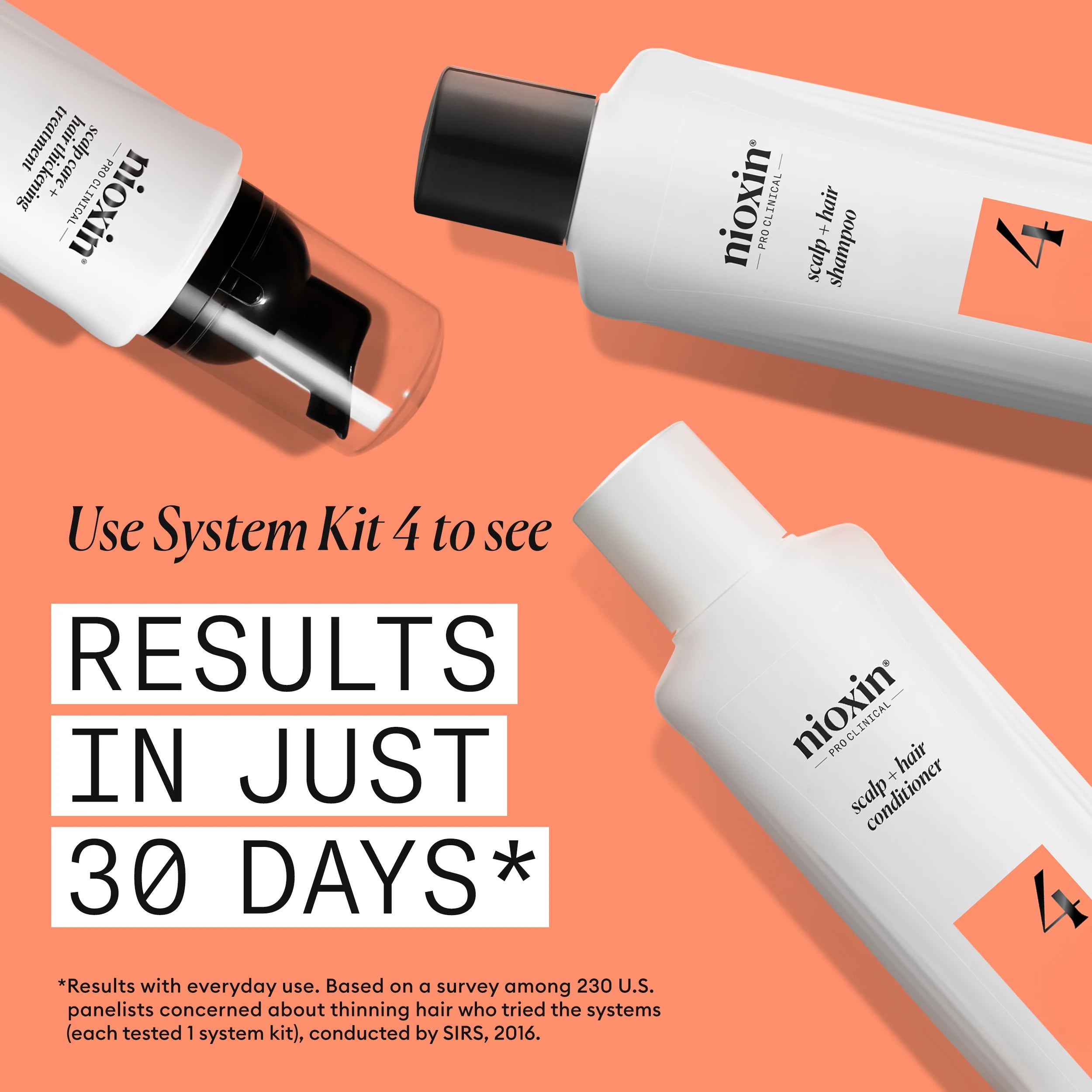 Nioxin System 4 Scalp + Hair Shampoo - Hair Thickening Shampoo