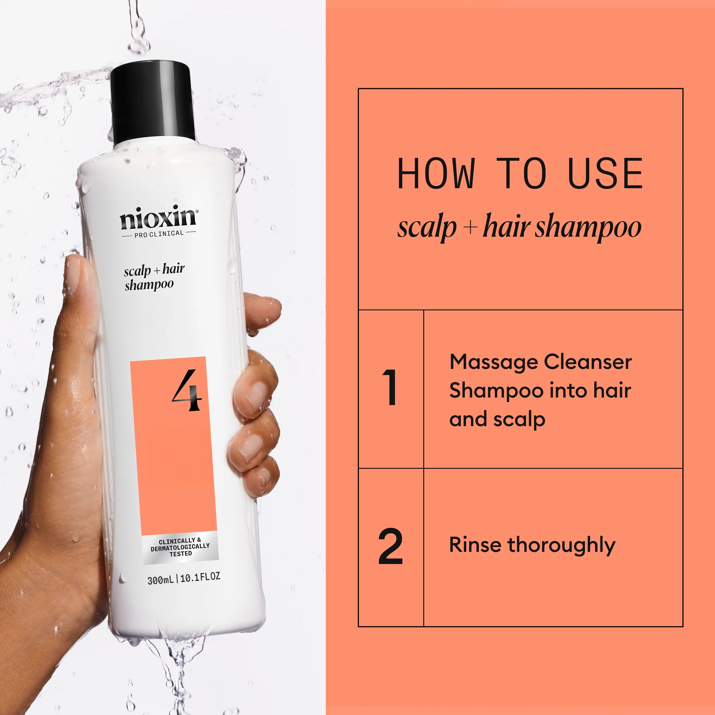 Nioxin System 4 Scalp + Hair Shampoo - Hair Thickening Shampoo
