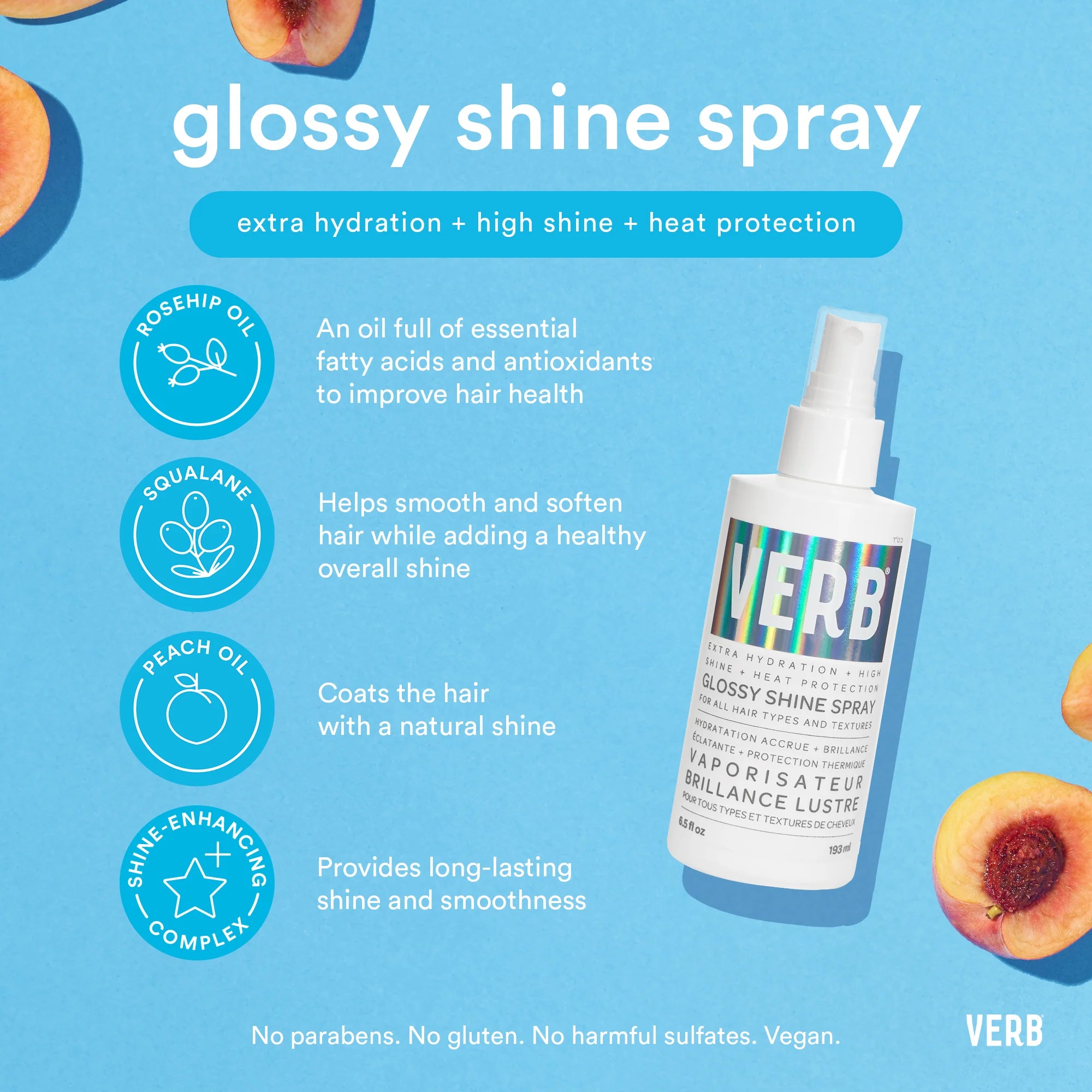 Verb Glossy Shine Spray With Heat Protection