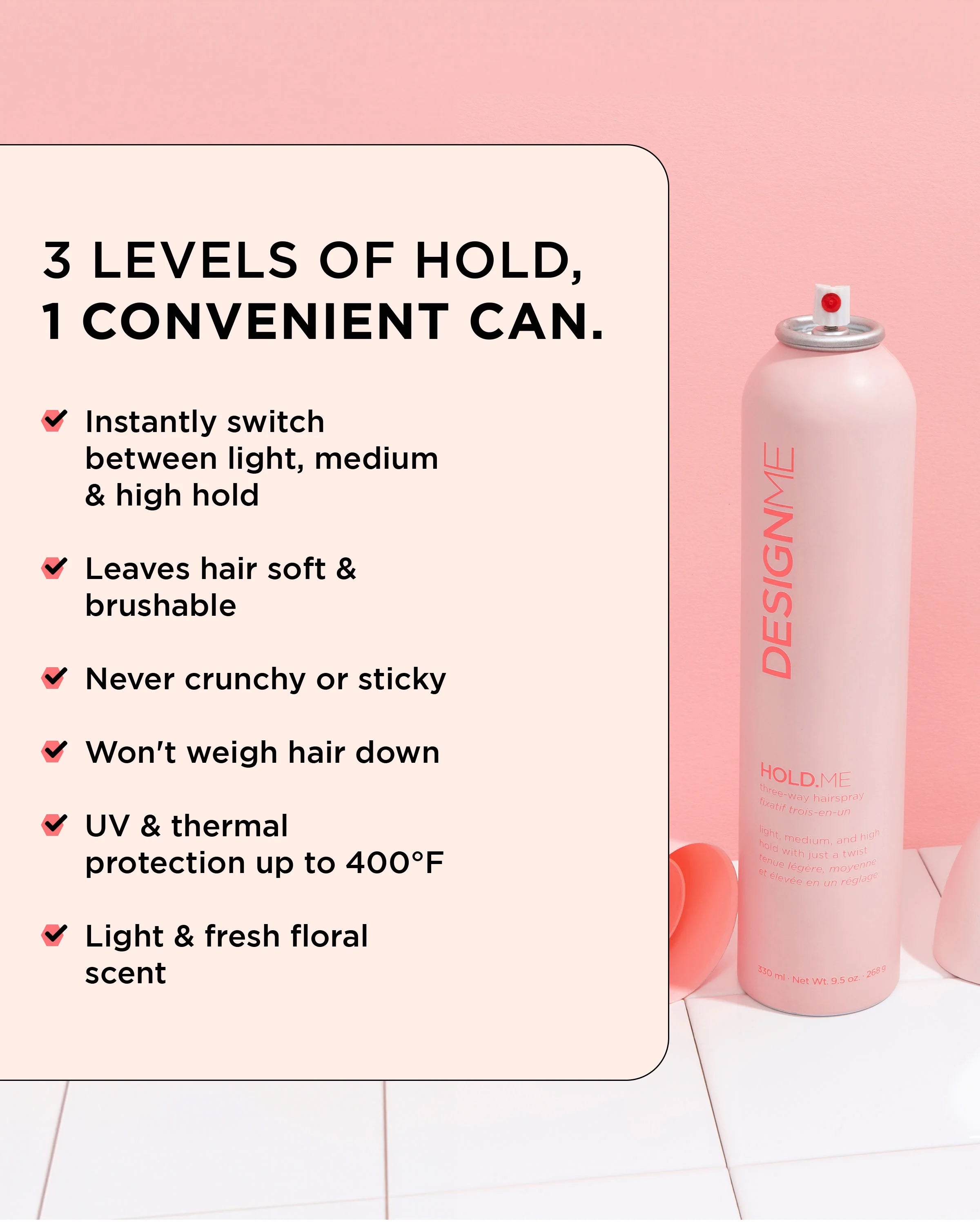 DesignMe Hold.Me Three-Way Hairspray